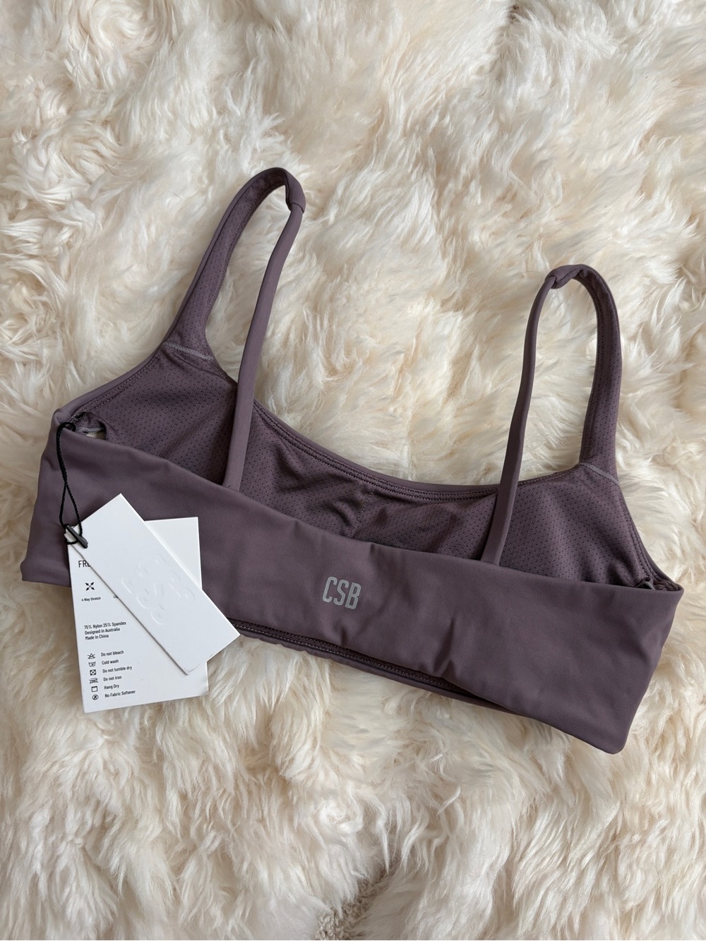 NWT crop shop boutique csb callie freedom crop sports bra in stargaze M - Picture 3 of 10